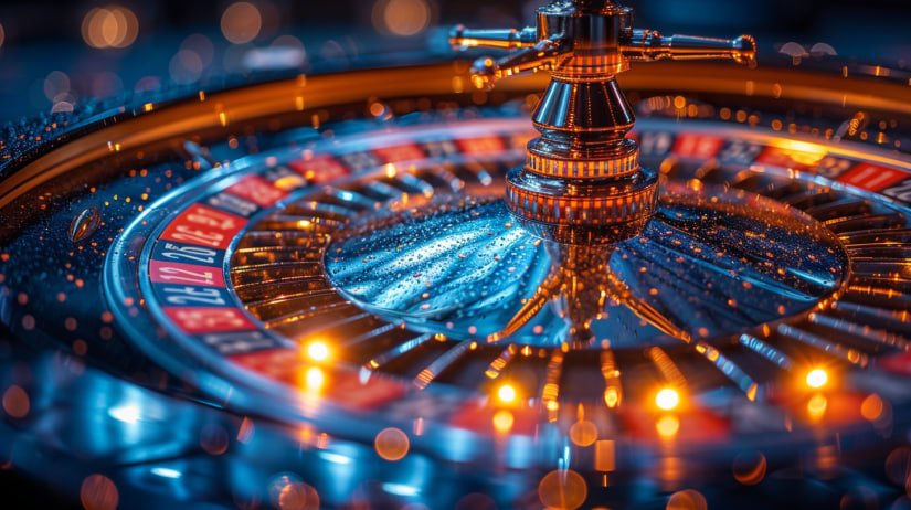 Dealer live casino asia123 sedang mengatur permainan live baccarat